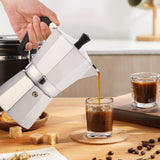 RAINBEAN Stovetop Espresso Maker  For 3 Cups Espresso,