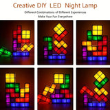 Colorful 3D Creative Diy Square Lamp